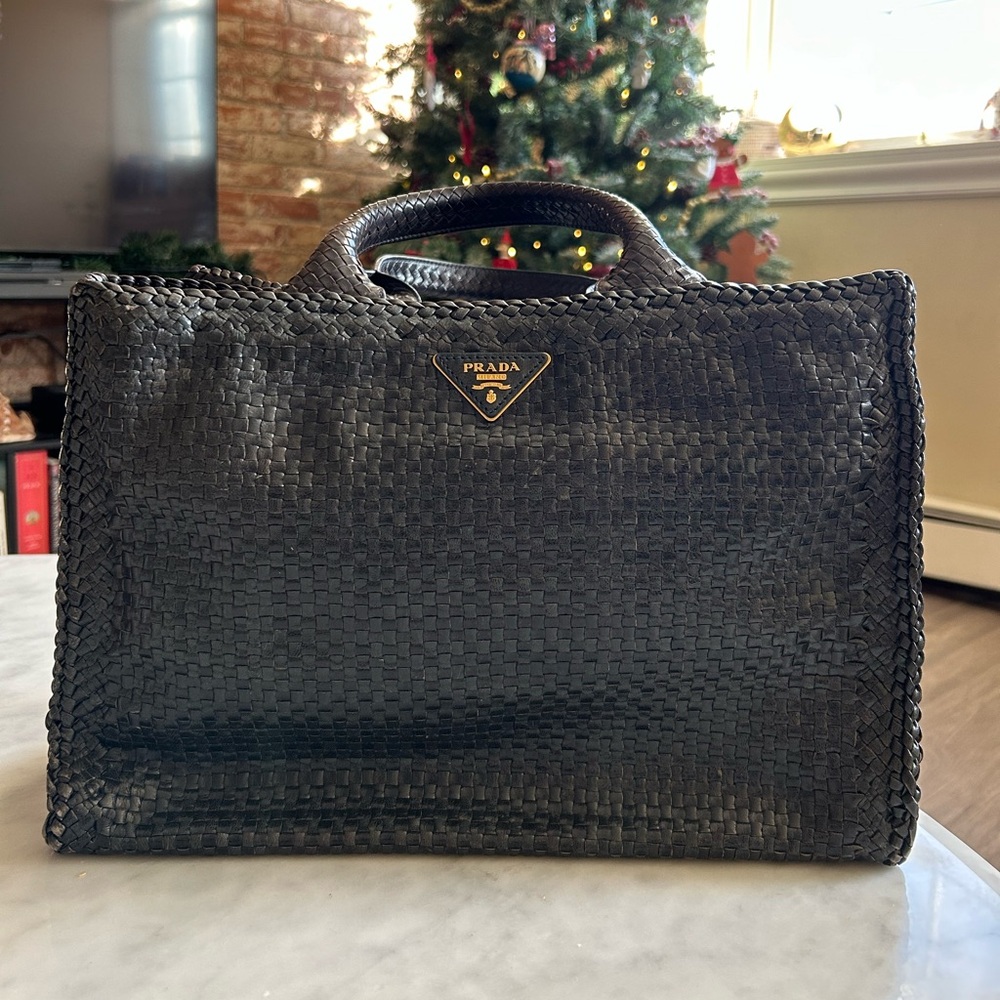 Prada Madras Tote